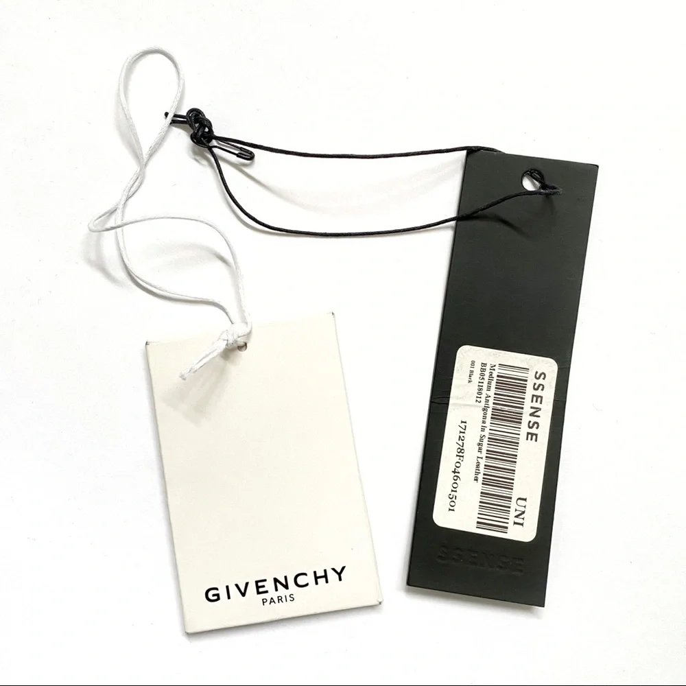Givenchy Antigona medium black grained leather silver metal satchel purse bag - Picture 9 of 10